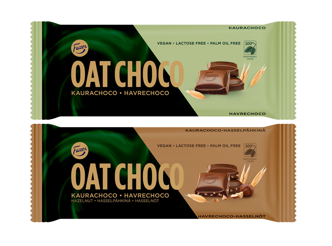 Fazer släpper sin växtbaserade havrechoco