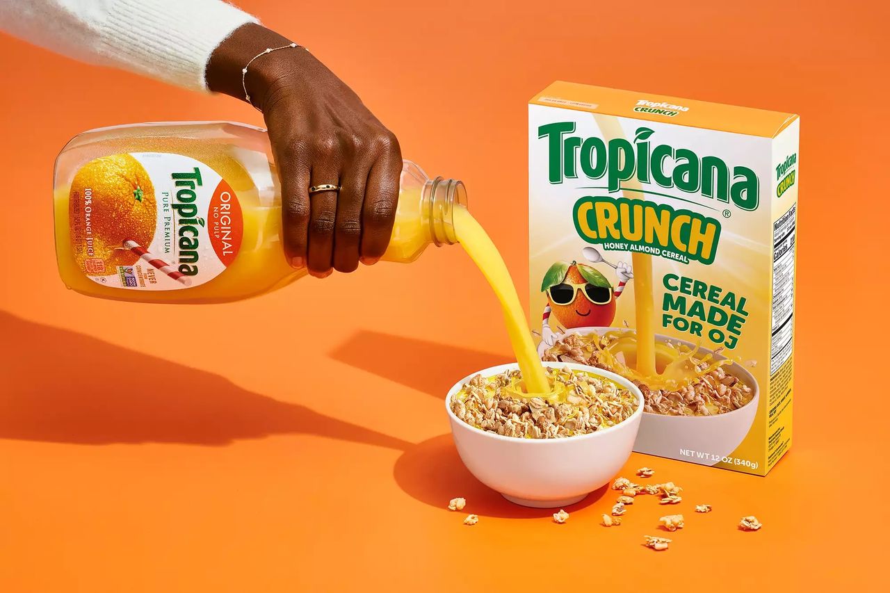 Tropicana gör flingor som ska passa till juice
