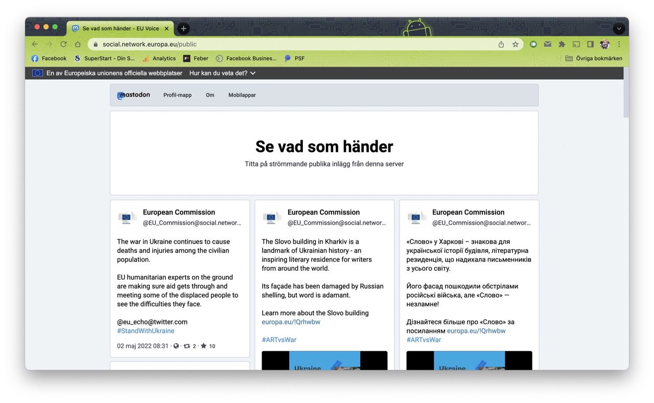 EU startar Twitter- och YouTube-kloner