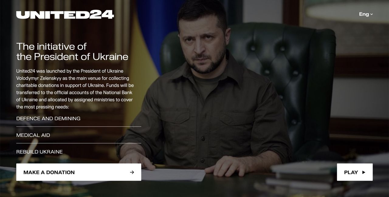 Ukraina startar crowdfunding-plattform