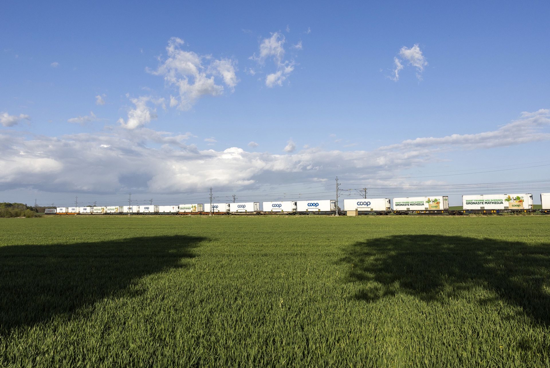 838 meter långt tåg testkördes från Malmö till Frövi