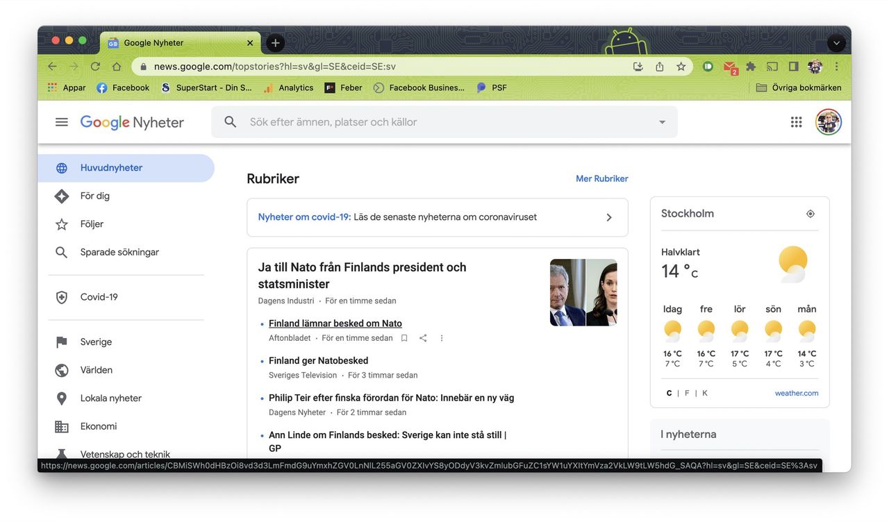 Google börjar betala för nyheter från europeiska medieföratg