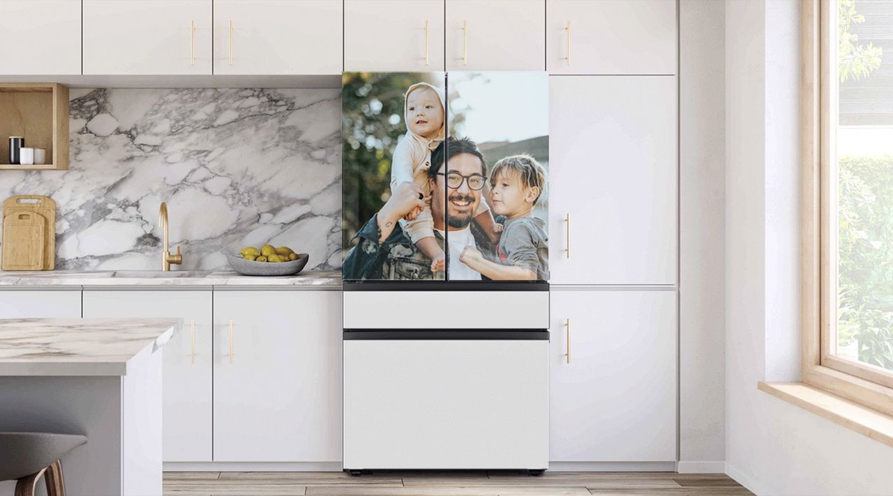 Samsungs kylskåp går att få med fotomotiv på dörrarna