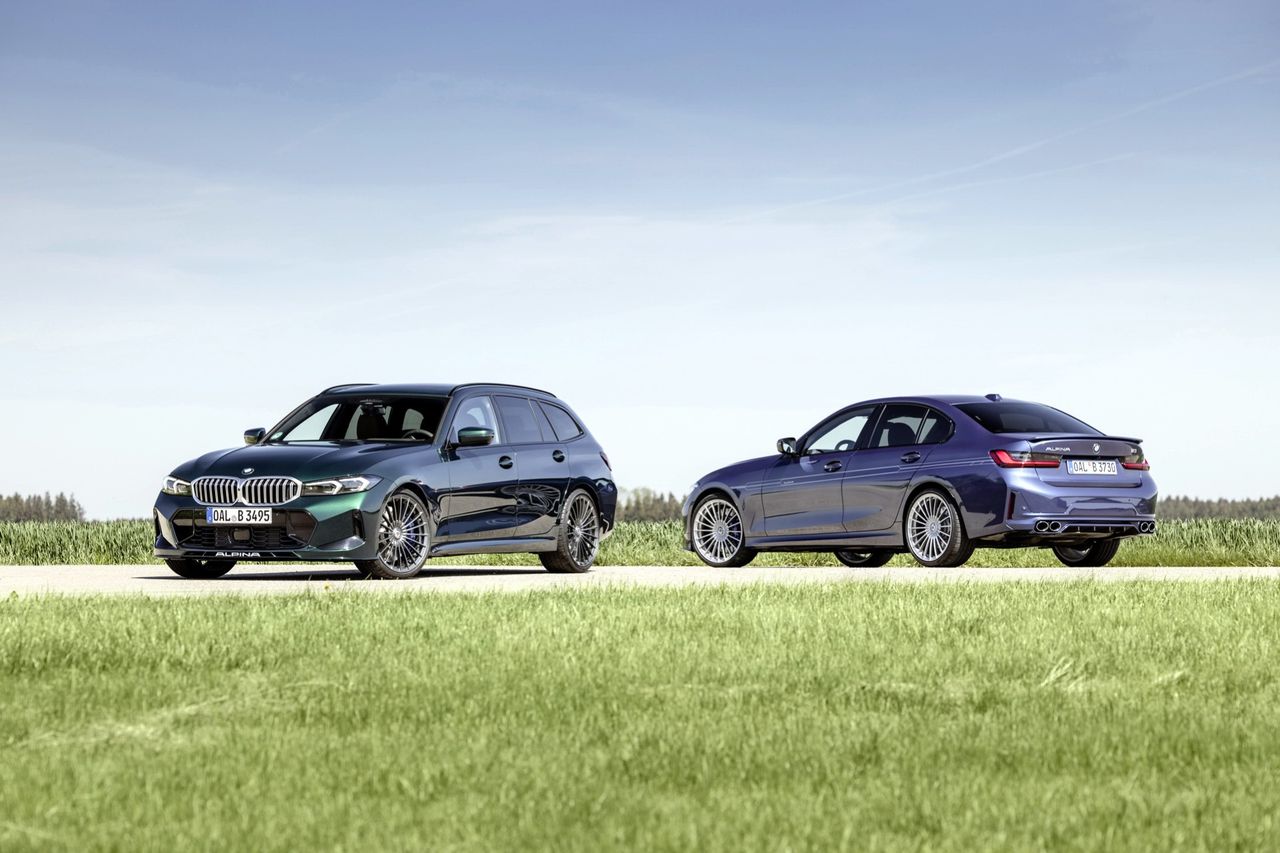 Faceliftade BMW 3-serien i Alpina-skrud