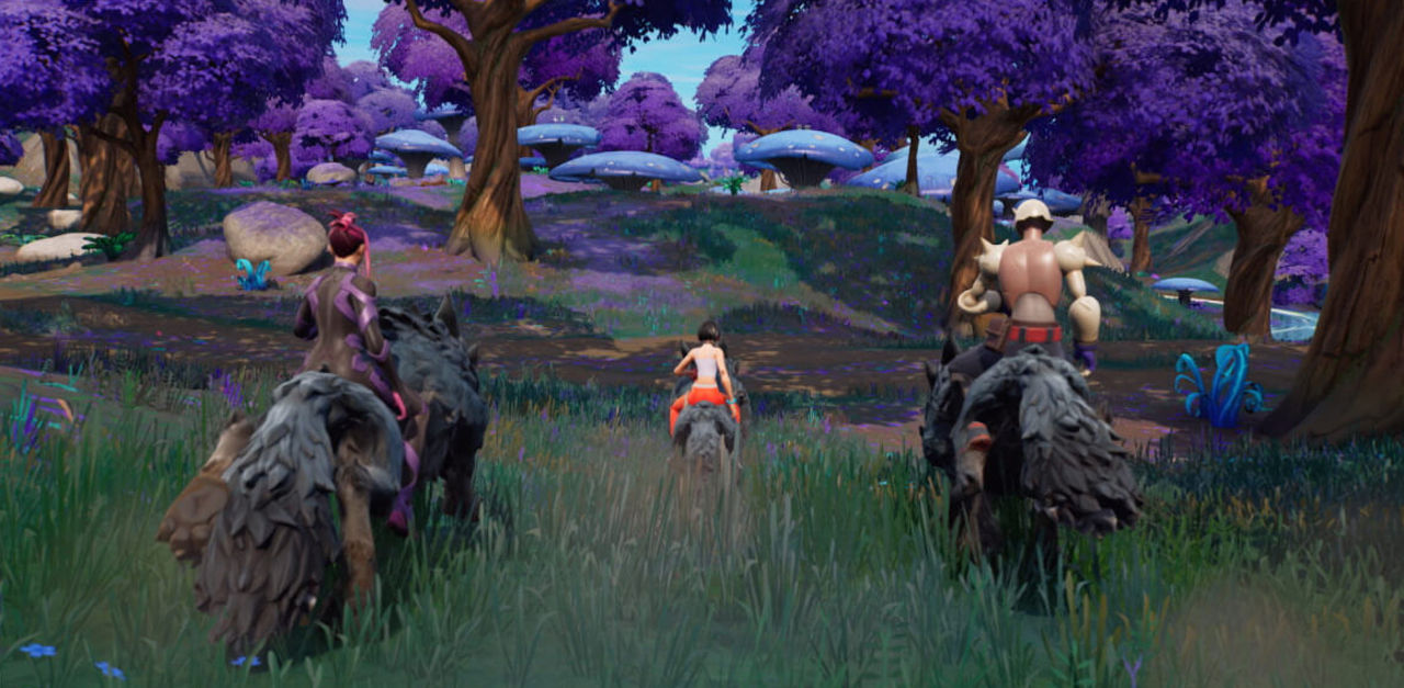 I senaste säsongen av Fortnite kan man rida