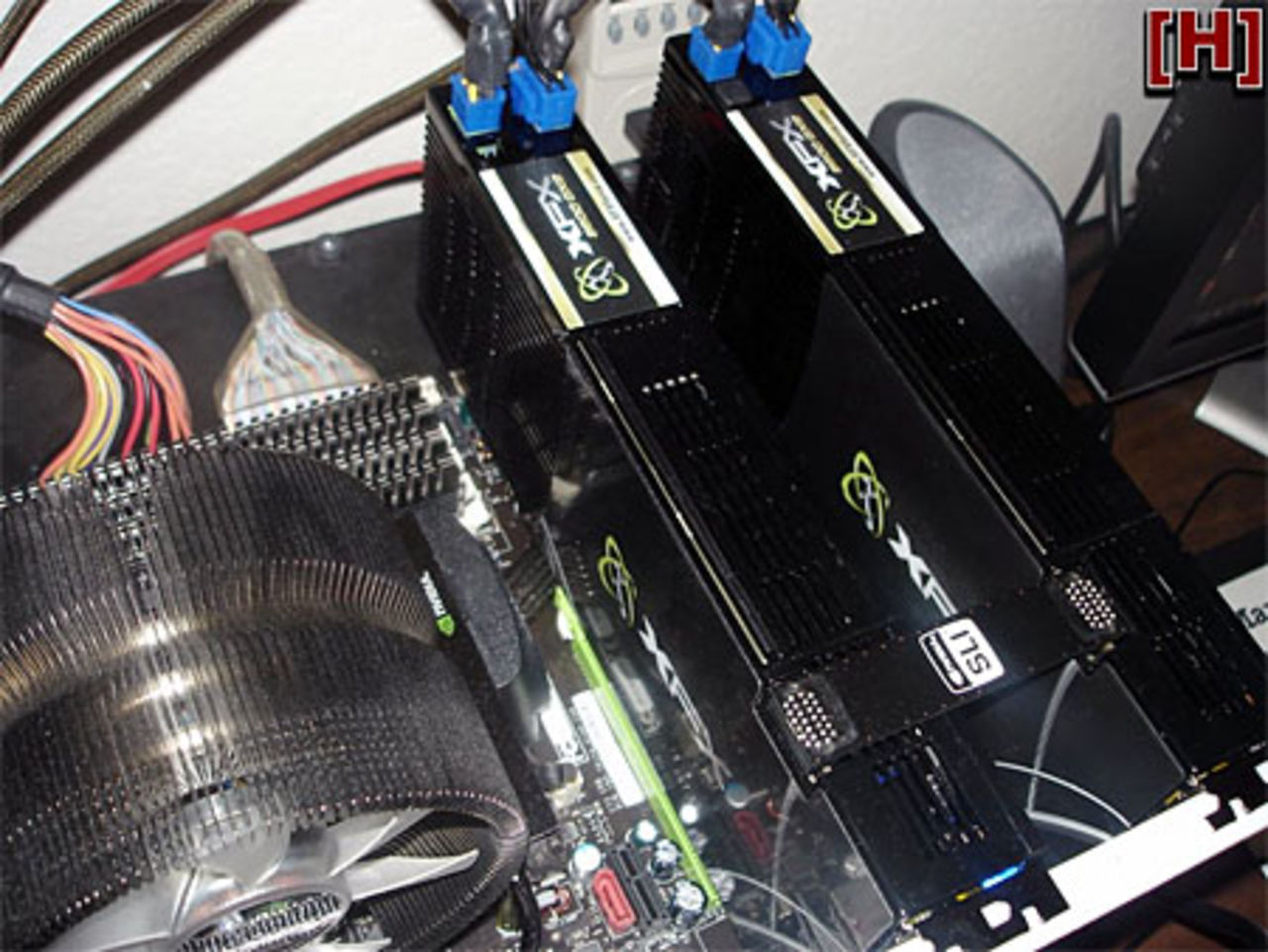 Två Geforce 9800 GX2 i SLI