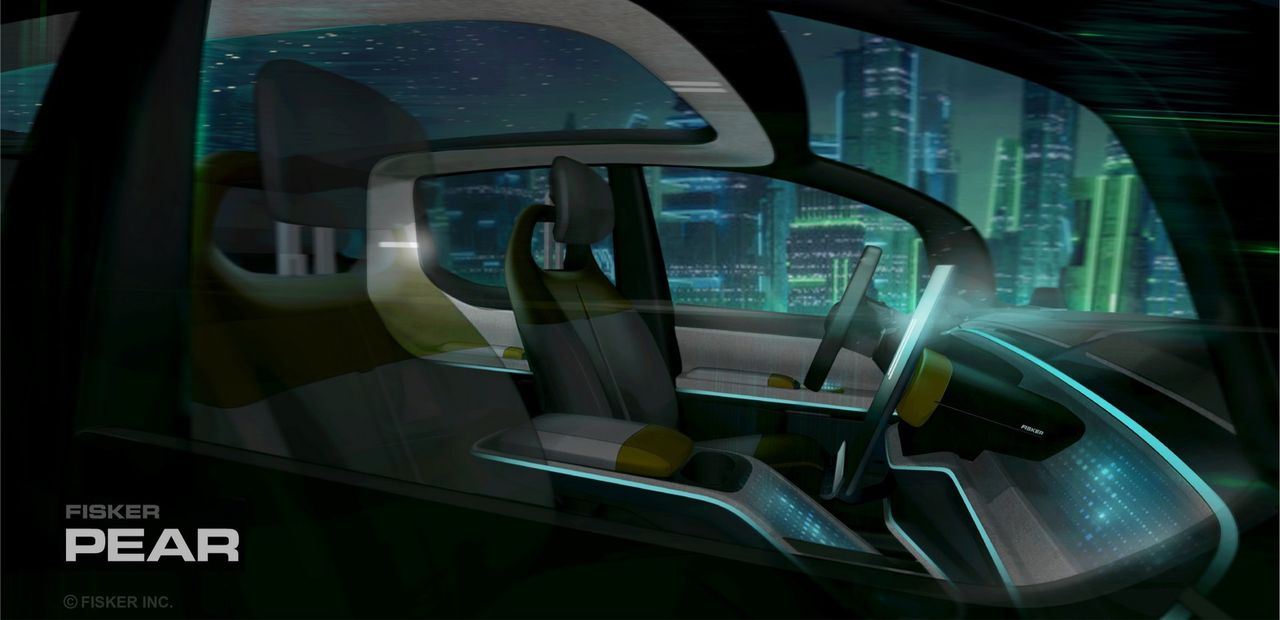 Det här är insidan på Fisker Pear