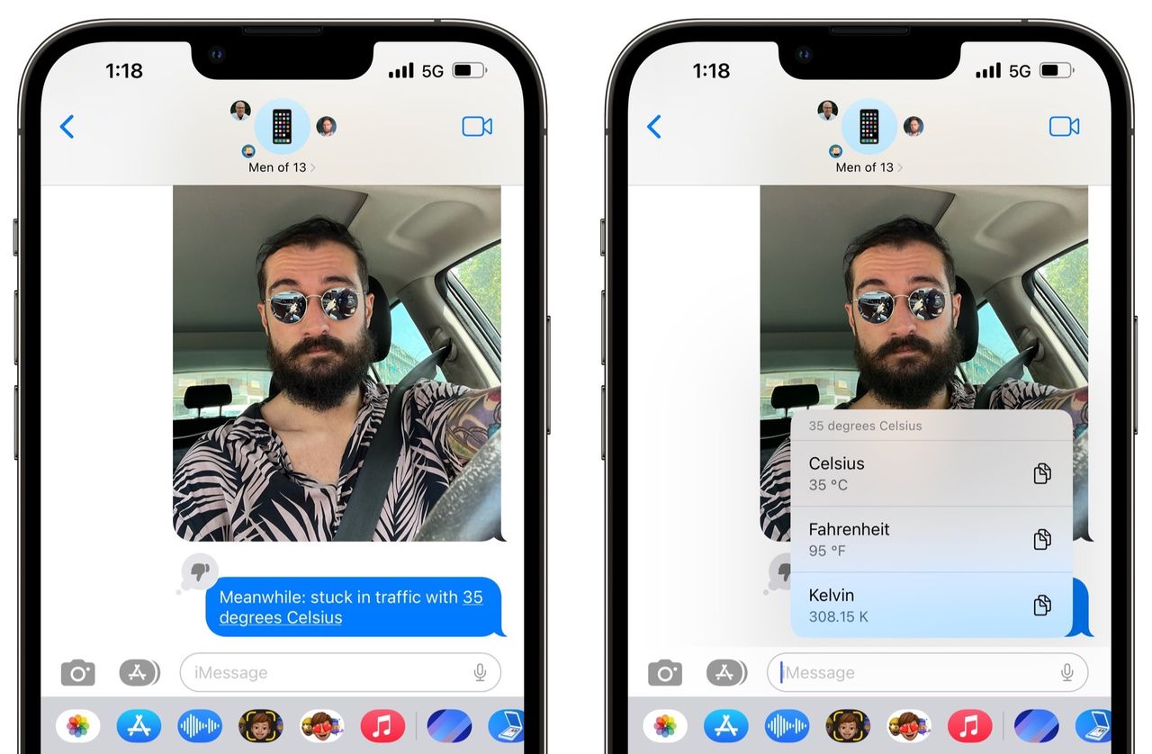 Det går snart att konvertera enheter direkt i iMessage