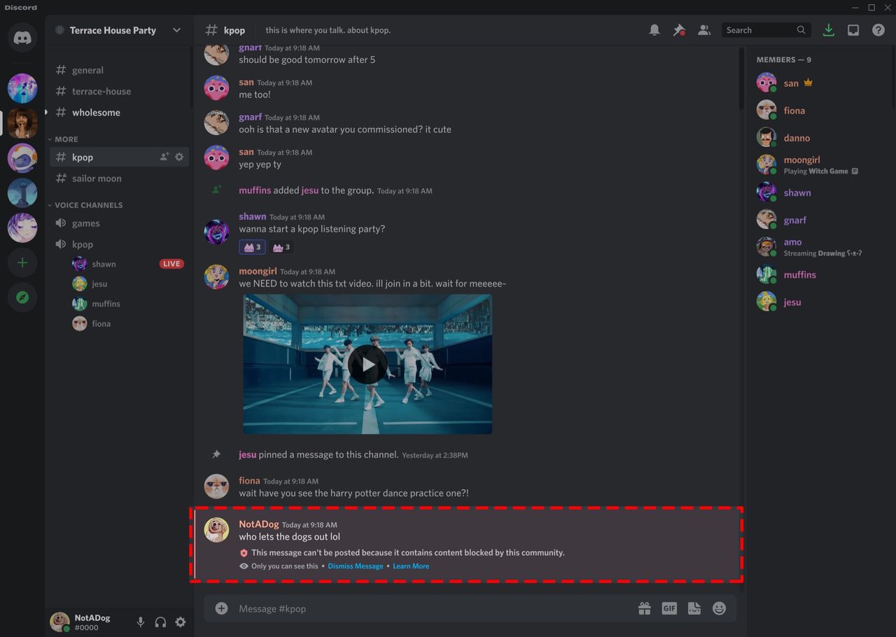 Discord får automatisk moderering