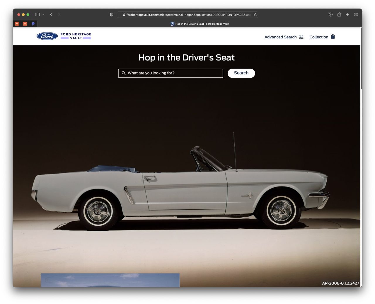 Ford släpper site med gamla bilder