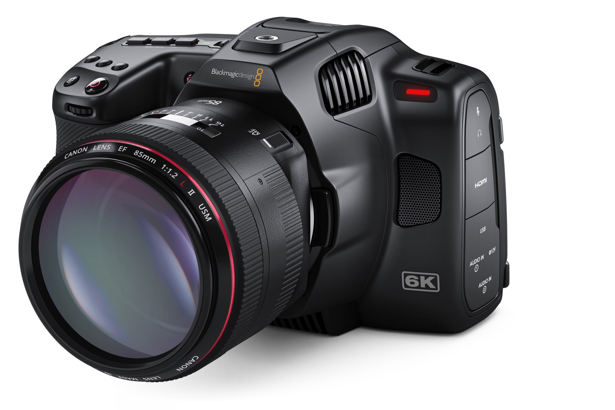 Blackmagic presenta Pocket Cinema Camera 6K G2.  La fotocamera Pocket Cinema 6K Pro è più economica.