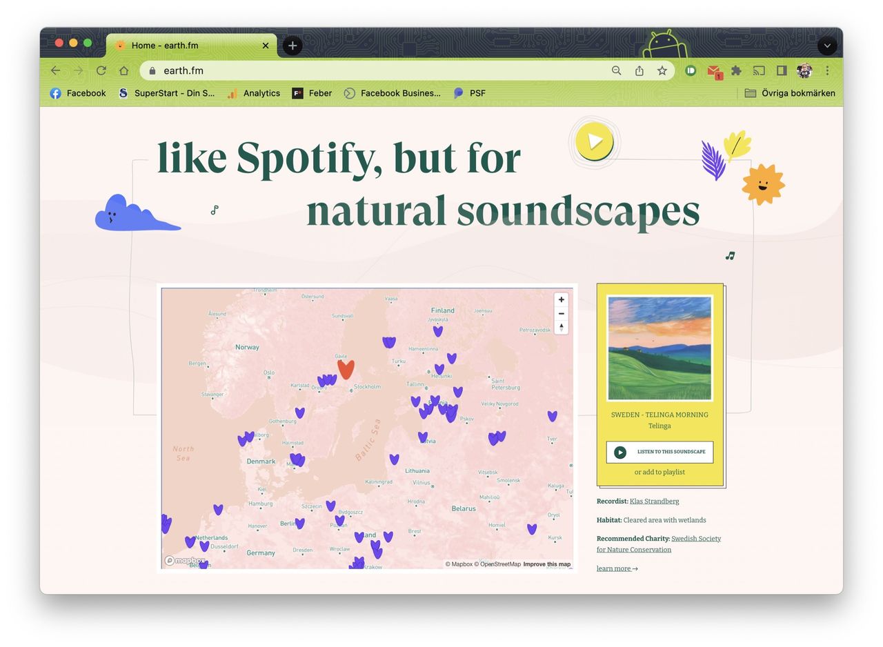 Lyssna på naturljud från hela världen