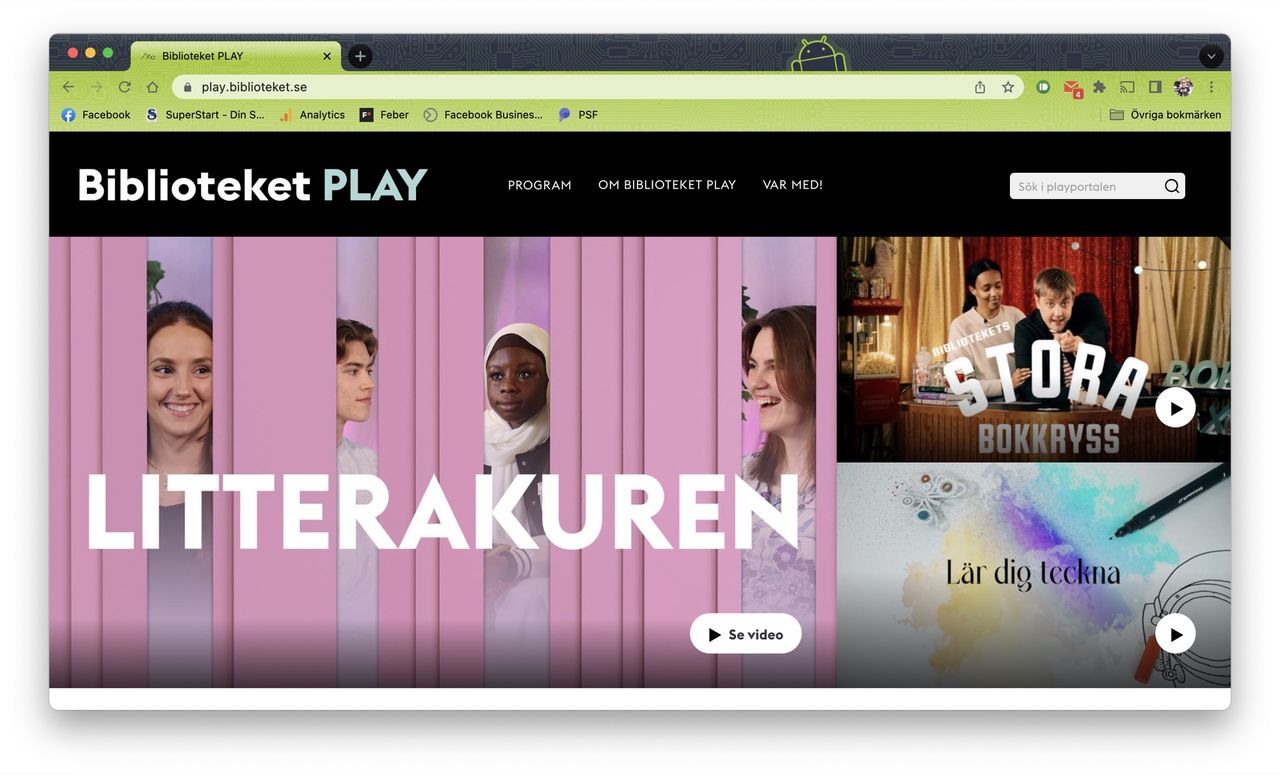 Stockholms stadsbibliotek lanserar Biblioteket Play