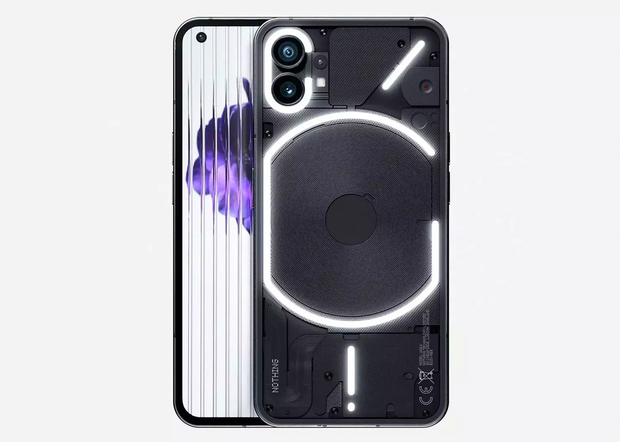 Nothing phone (1) i svart läcker