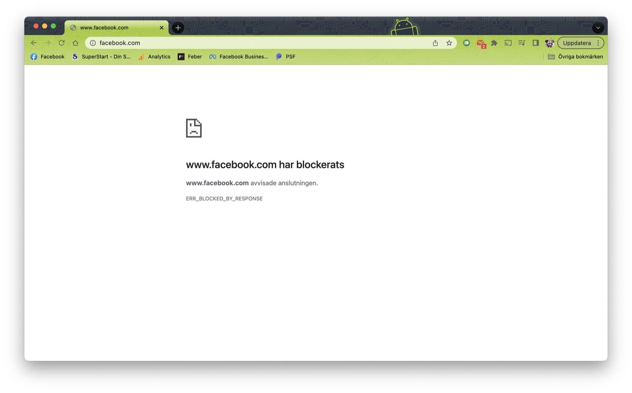 Facebook och Instagram kan komma att blockeras i Europa