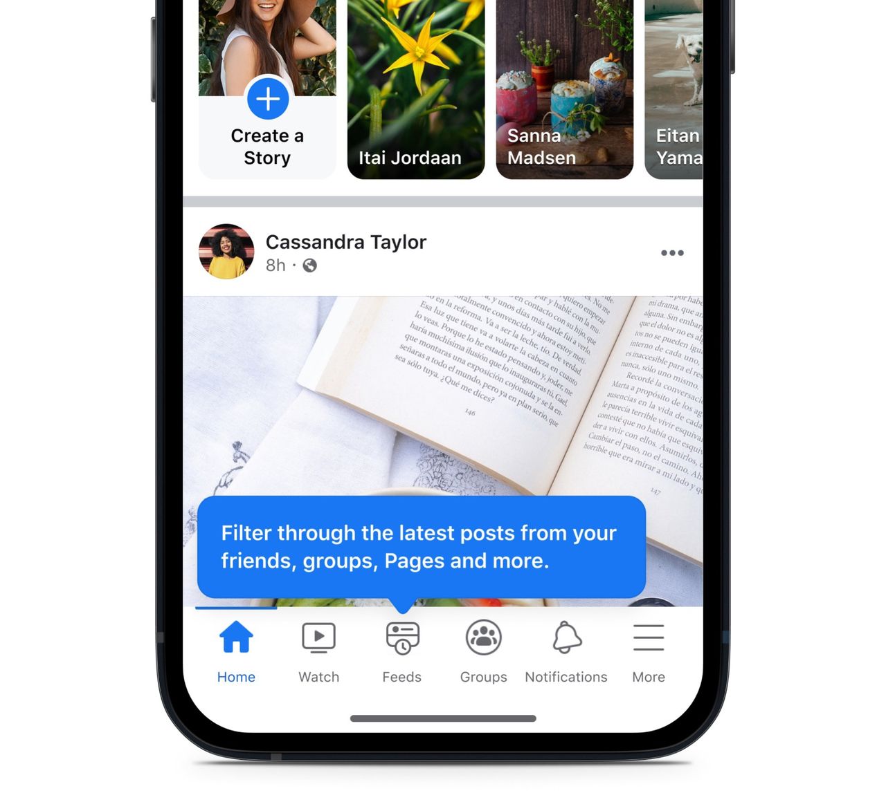 Facebook fixar en feeds-flik