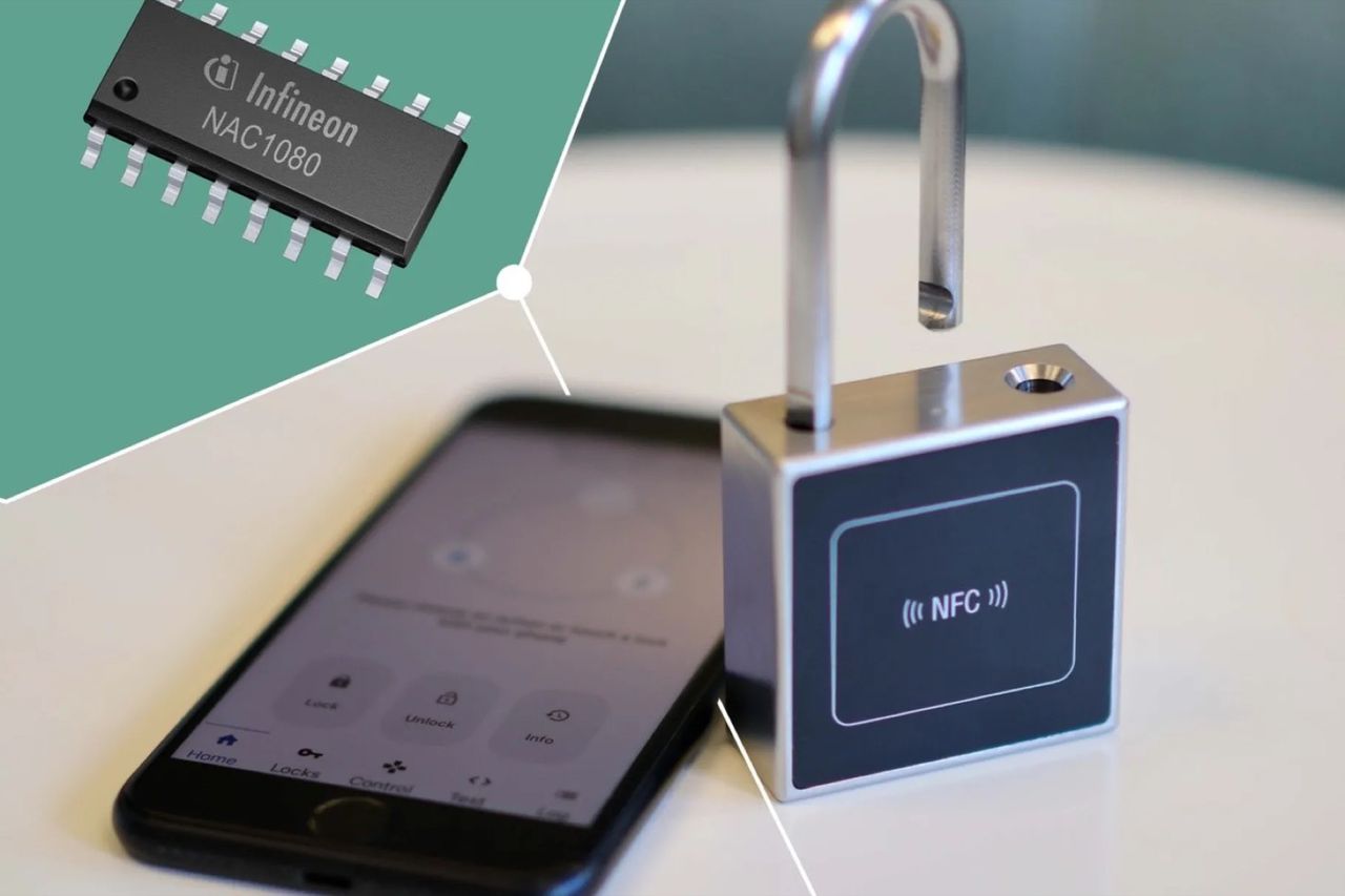 Smart hänglås kan laddas via NFC