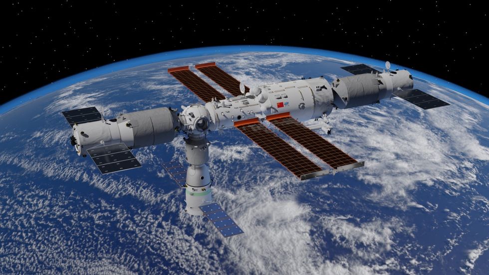 Kina har skjutit upp ny modul till rymdstationen Tiangong