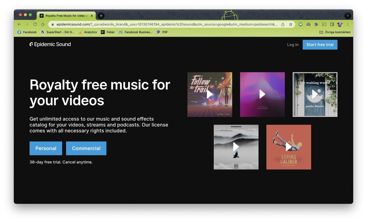 Svenska Epidemic Sound stämmer Meta på 142 miljoner dollar