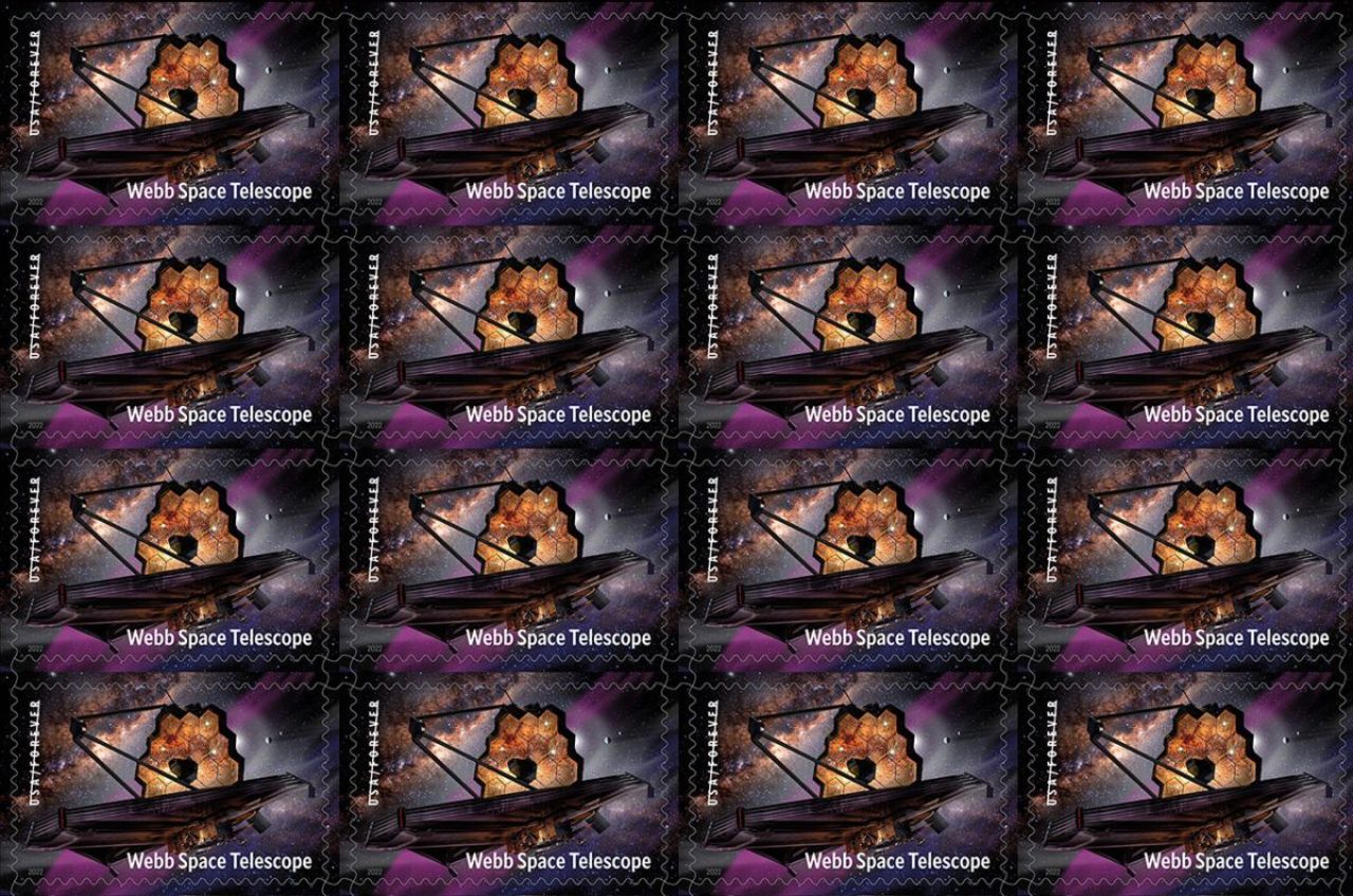 James Webb-teleskopet tar plats på frimärke