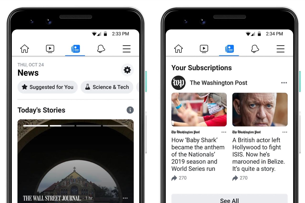 Facebook slutar betala utgivare för nyheter