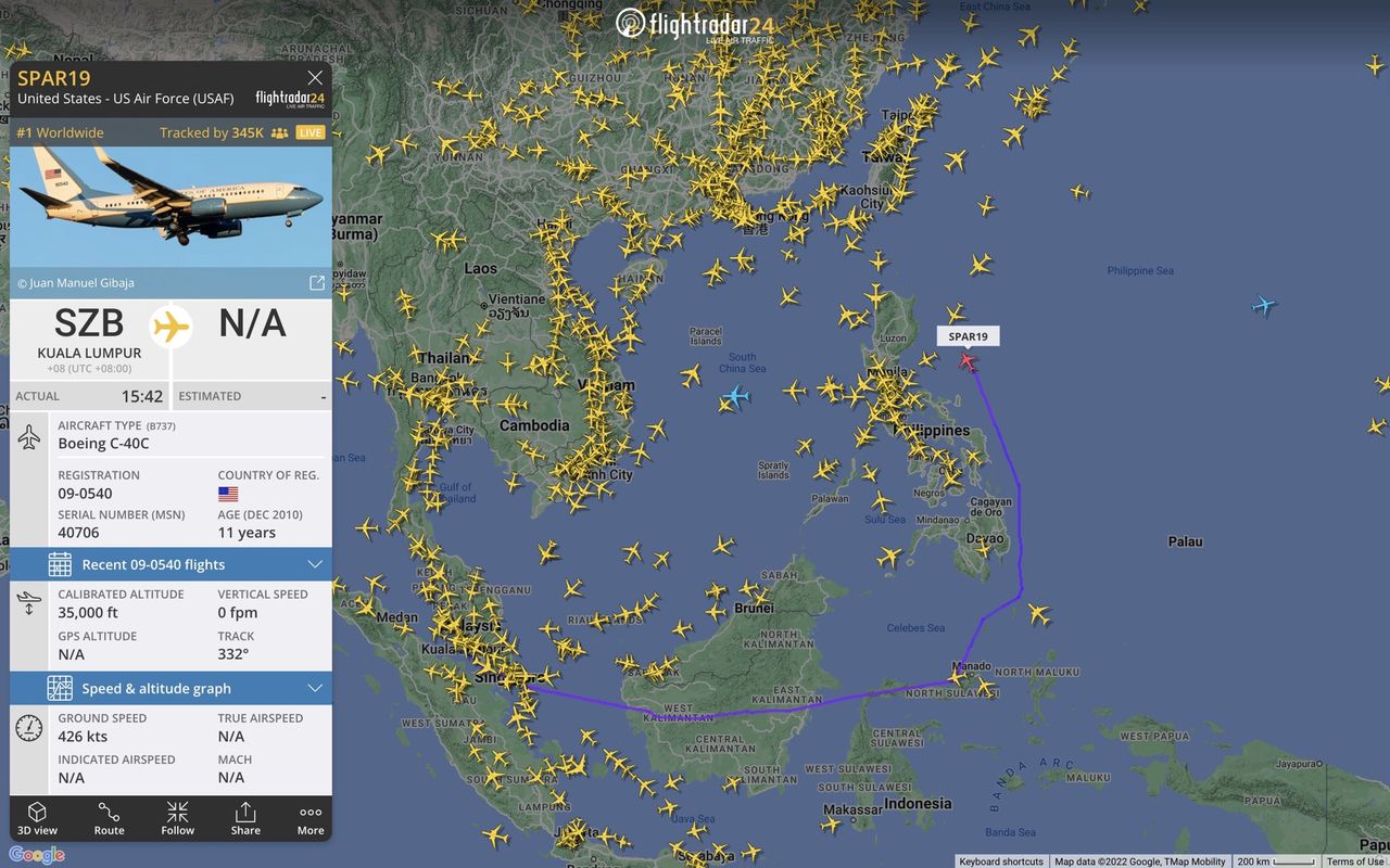 Pelosis Taiwan-tripp ledde till överbelastning av Flightradar24