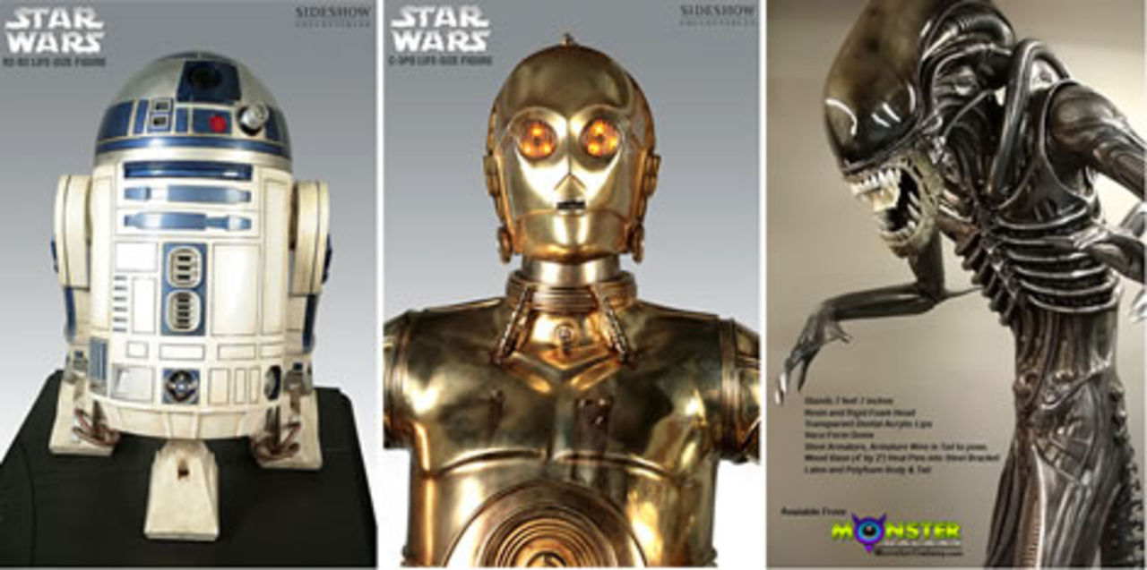 Samlarfigurer i naturlig storlek