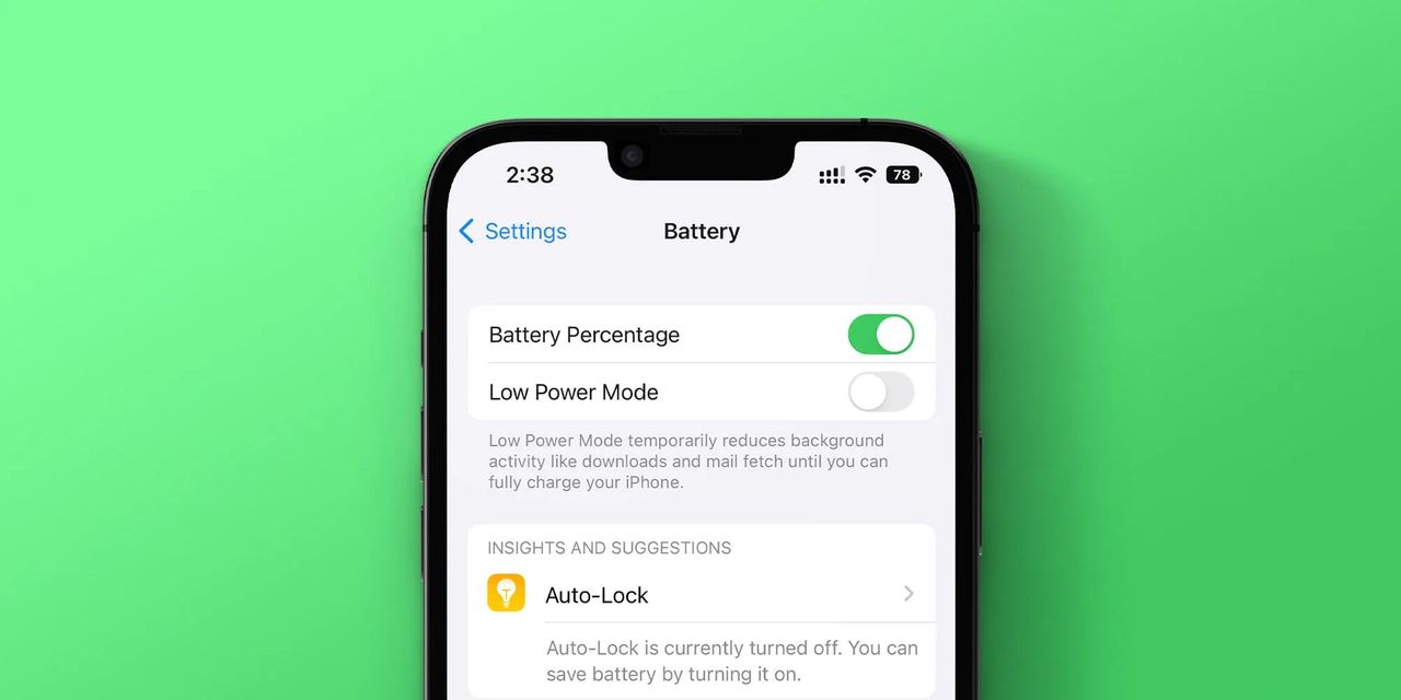 Batteriprocent är tillbaka i senaste betan av iOS 16