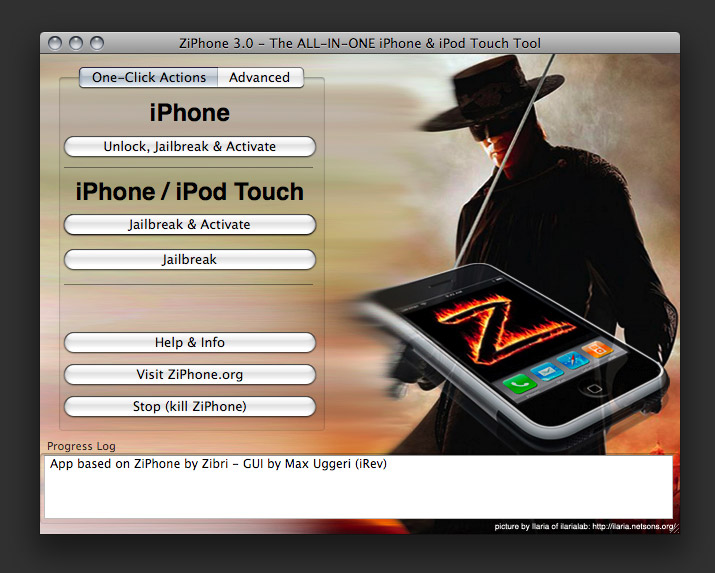ZiPhone uppdaterat till version 3.0. . Feber / Mac