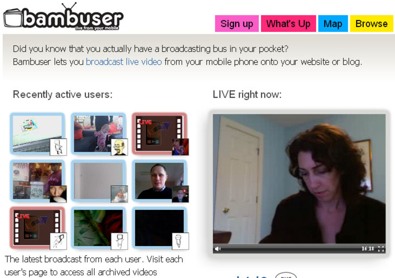 Bambuser - streama video direkt från mobilen