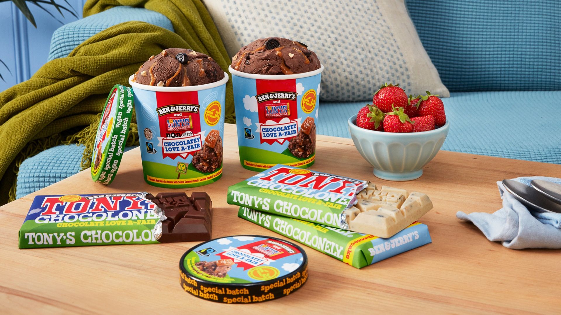 Ben & Jerry's och Tony's Chocolonely gör glass