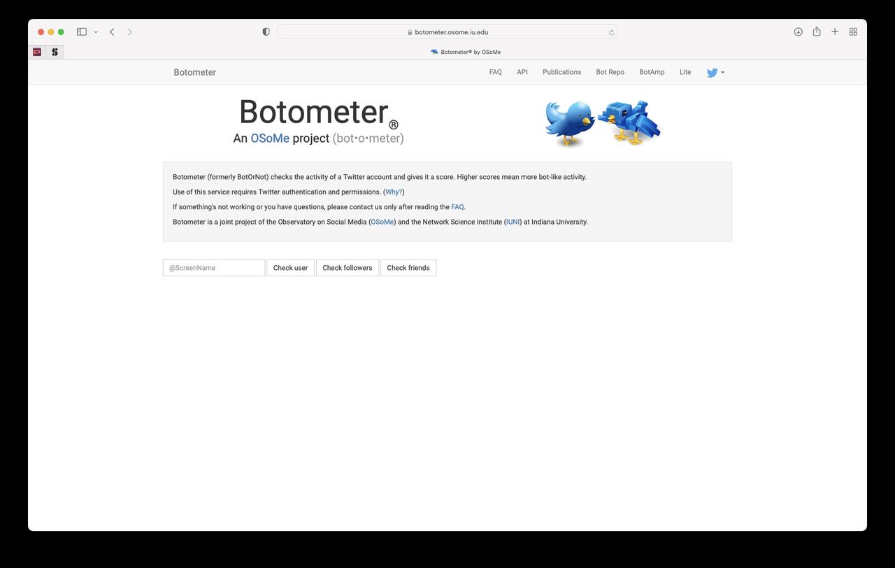 Elon Musk räknar spamkonton på Twitter med Botometer