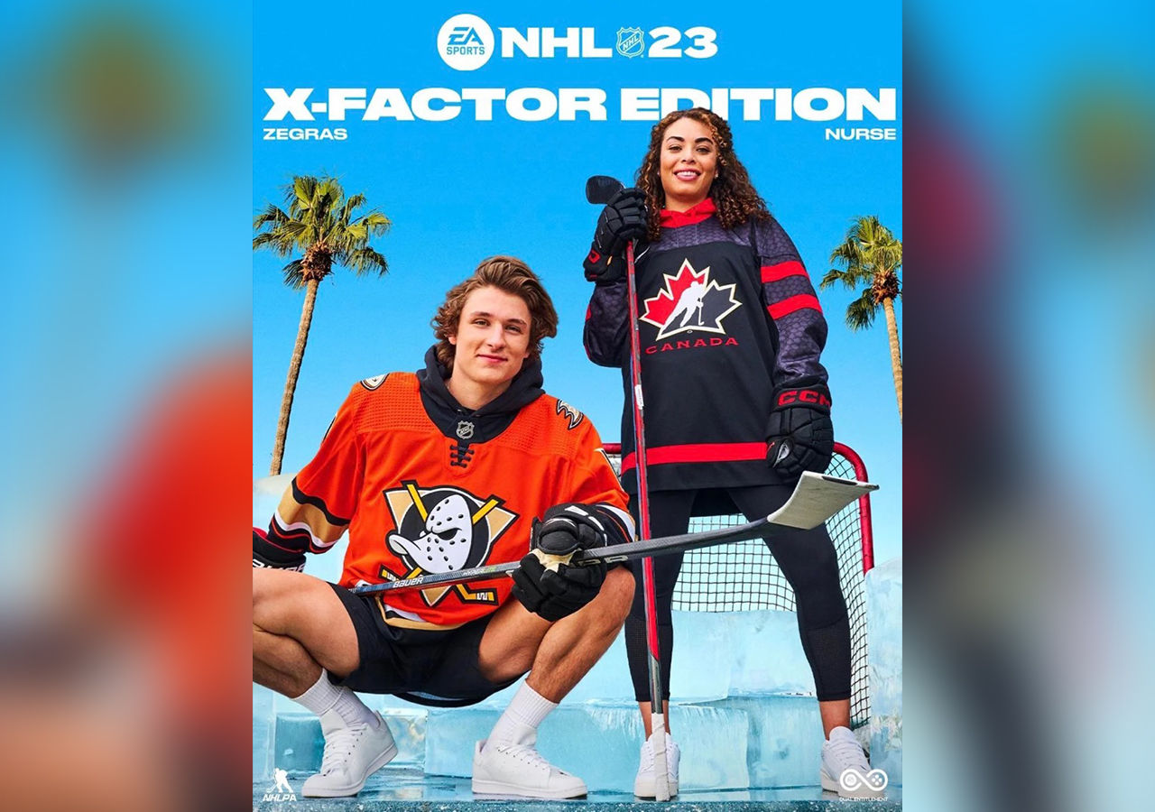 Sarah Nurse tar plats på omslaget till NHL 23