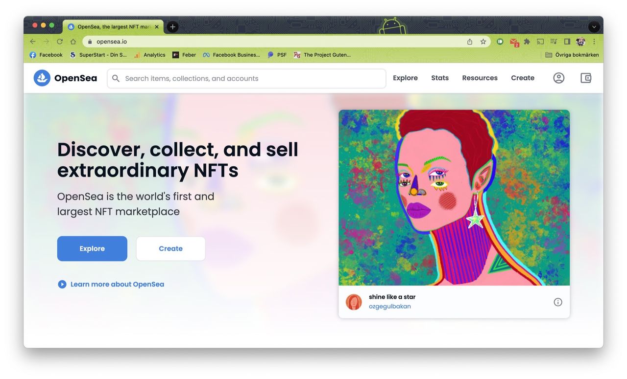 Handeln med NFT:s har sjunkit som en sten i havet