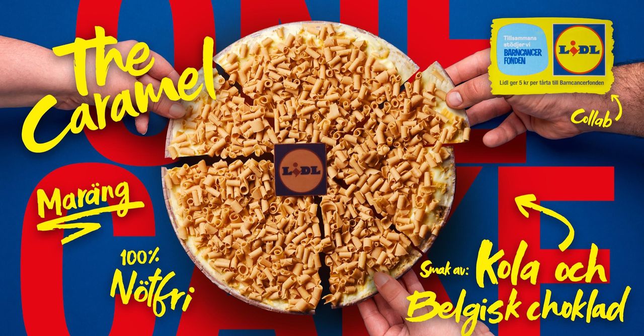 Lidl presenterar tårta som gör gott