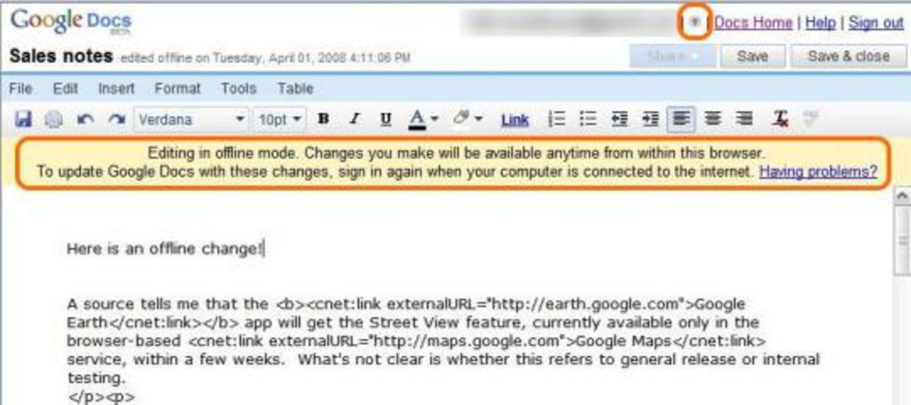Använd Google Docs även offline