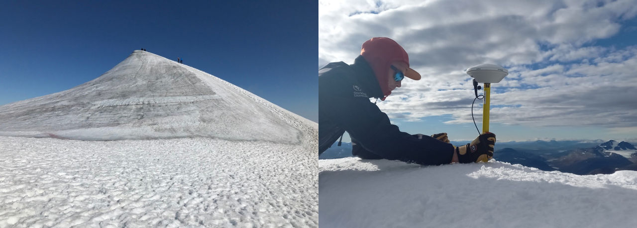 Kebnekaises sydtopp krympte inte i år