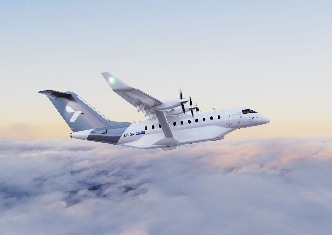 Svenska Heart Aerospace visar upp ny design på sitt elflygplan