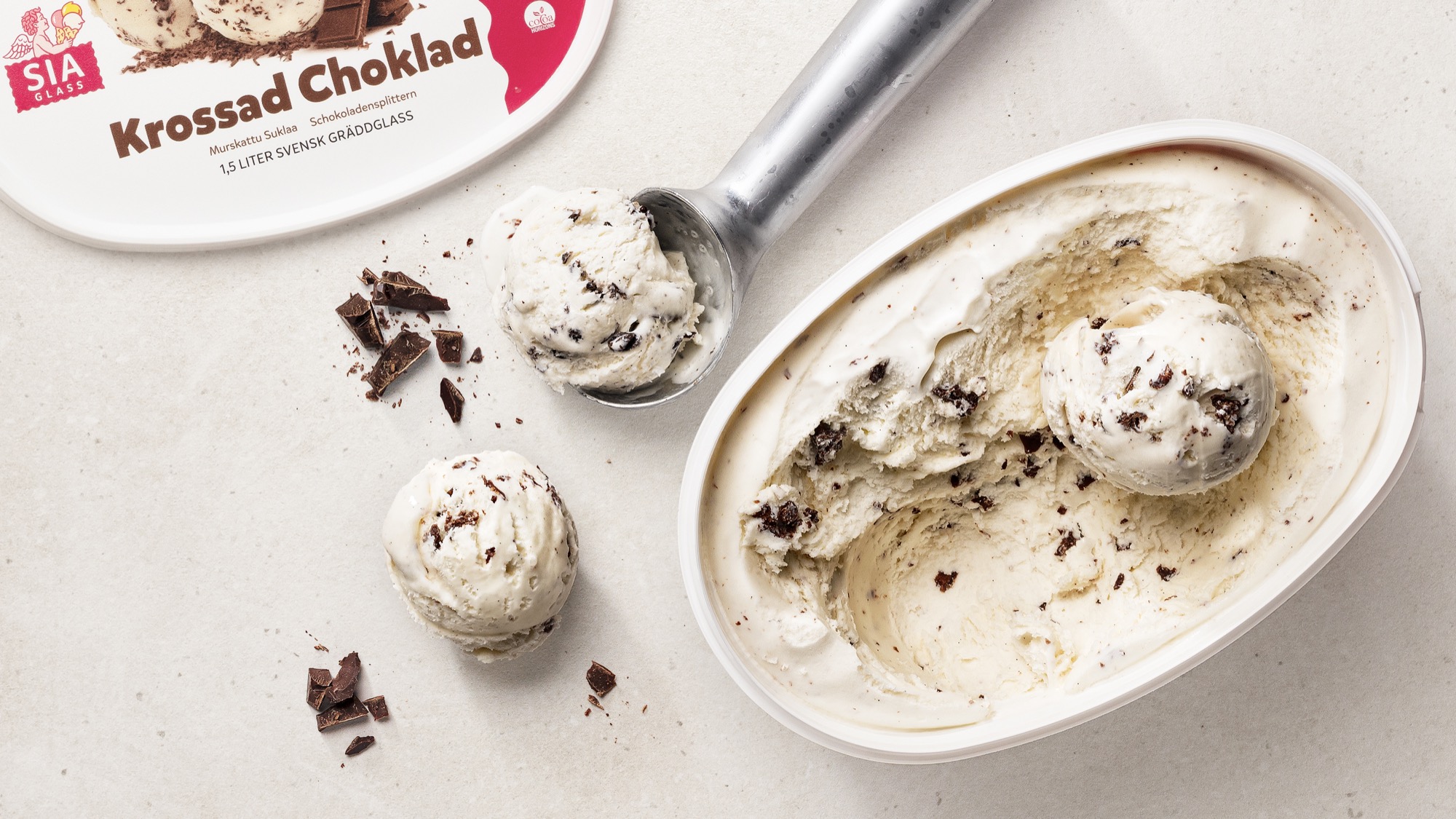 Sia lanserar ny glasssmak. Krossad Choklad. Tjock / Strupen