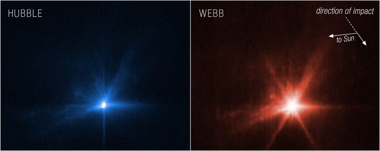 Rymdteleskop fotade när DART kraschade mot en asteroid