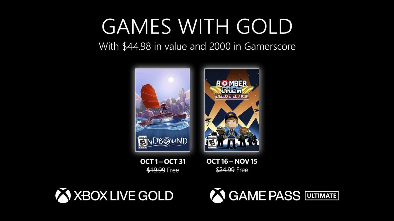 Nästa månads Games With Gold-spel