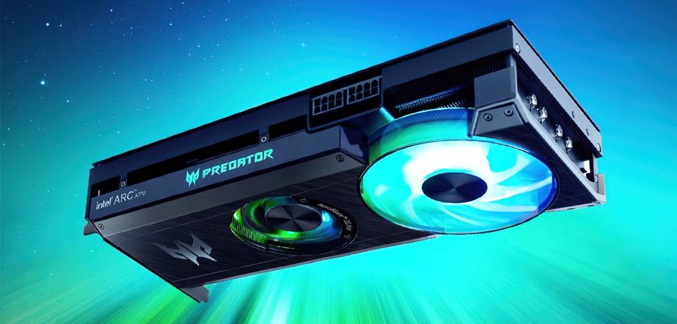Acers F rsta Grafikkort r Ett Intel Arc kort Intel Arc A770 Feber PC