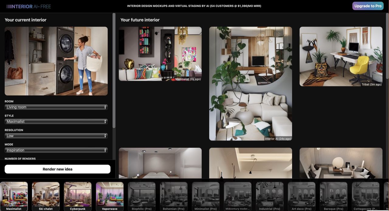 Få inredningsinspiration med hjälp av AI