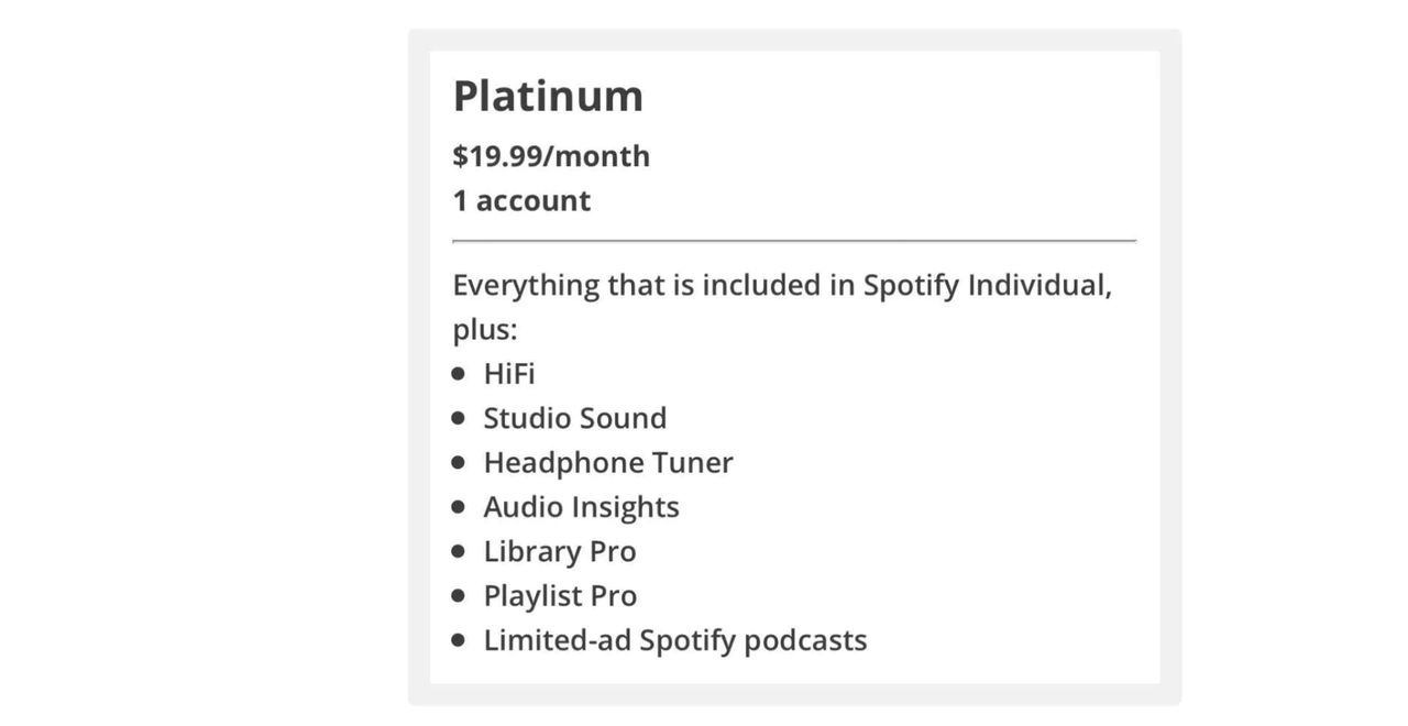 Nya tecken på Spotifys hifi-abonnemang