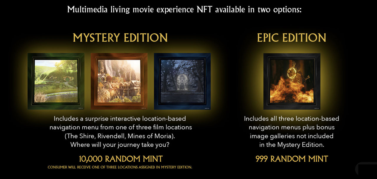 Lord of the Rings släpps som NFT