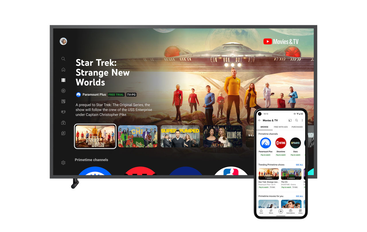 YouTube presenterar Primetime Channels