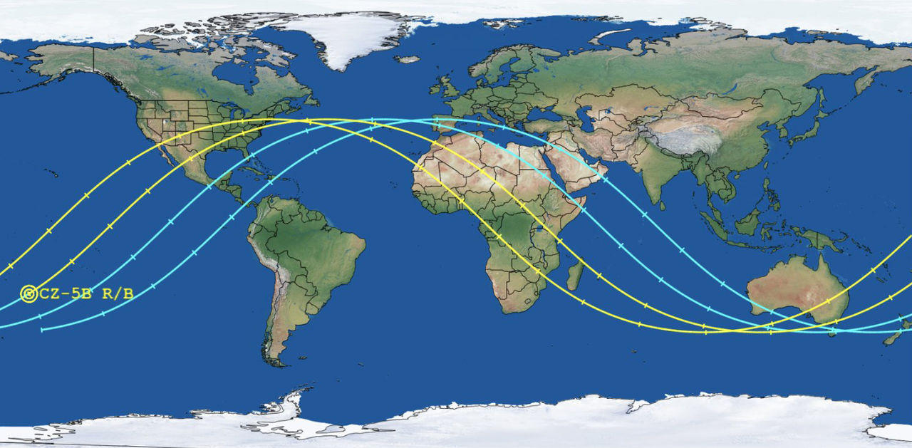 Snart faller kinesiskt rymdskrot ner över jorden igen