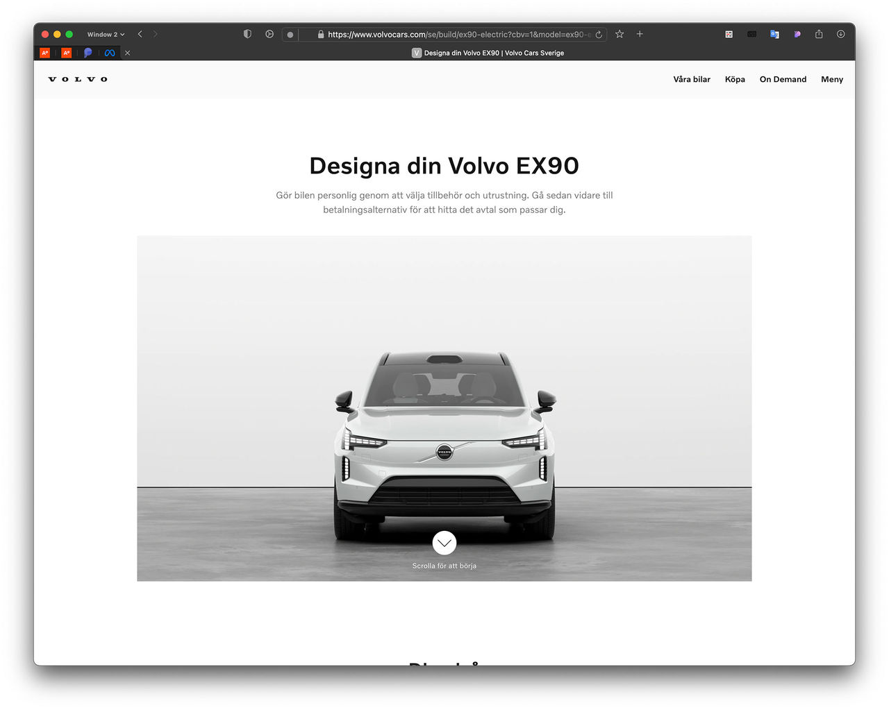 Du kommer att få vänta 16-18 månader på din Volvo EX90