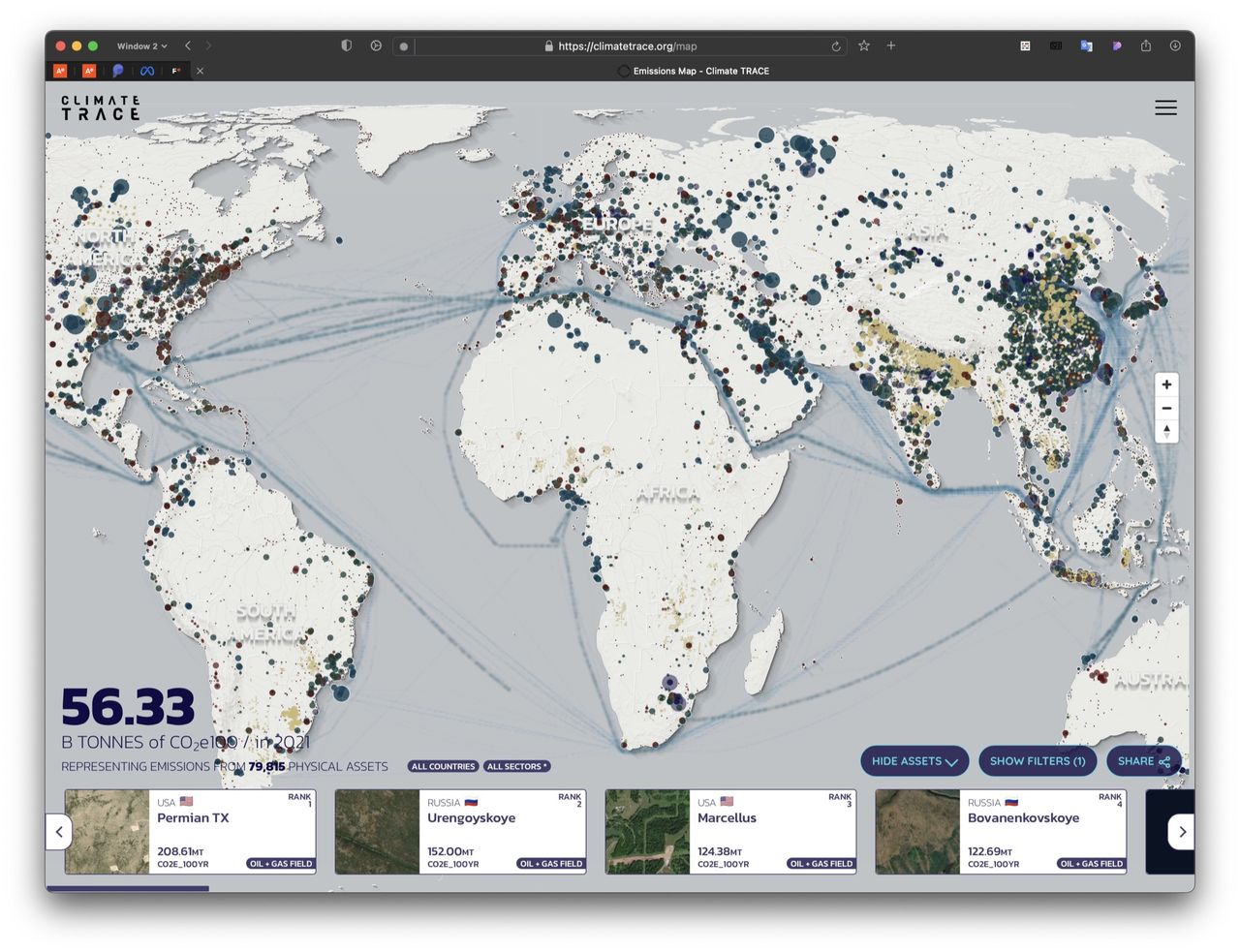 Ny karta hittar de värsta utsläpparna