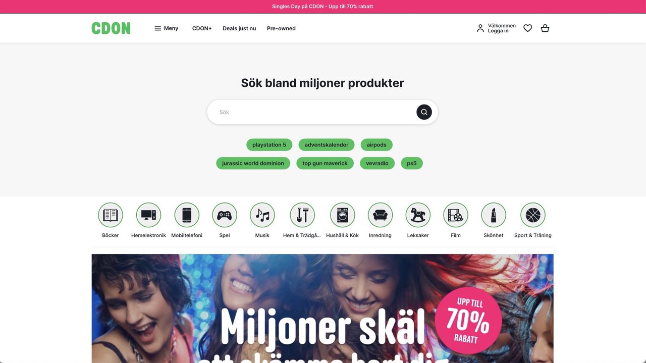 Cdon börjar lova mindre